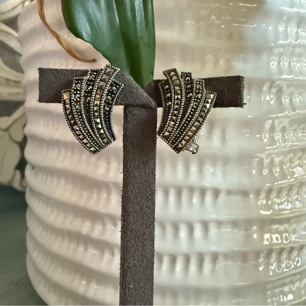 Judith Jack 925 Sterling Silver Earrings